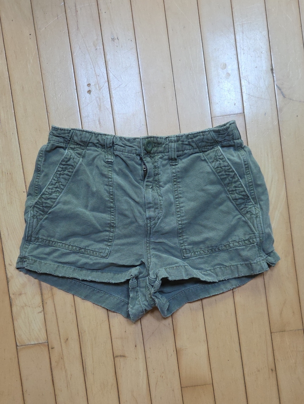 aerie Olive Green Utility Shorts